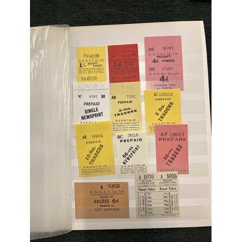 240 - Ephemera - Nice range of bus company parcel labels