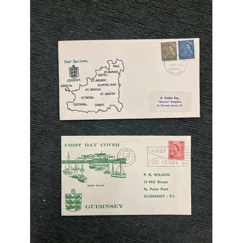 241 - Stamps - Great Britain. Channel islands range of village cancels on postcards or covers (50)