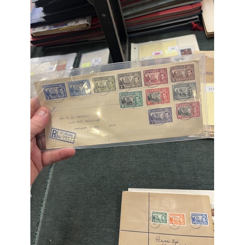 248 - Stamps - St Helena KG6-QE2 commercial and philatelic covers. KG6 to 5/- (16)