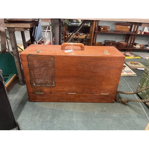 267 - Motorised model boat in wooden case