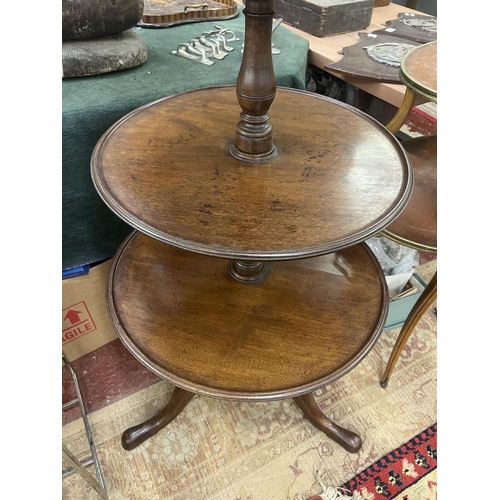 279 - Mahogany 3 tier buffet stand