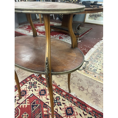 280 - 2 tier occasional table with ormolu mounts