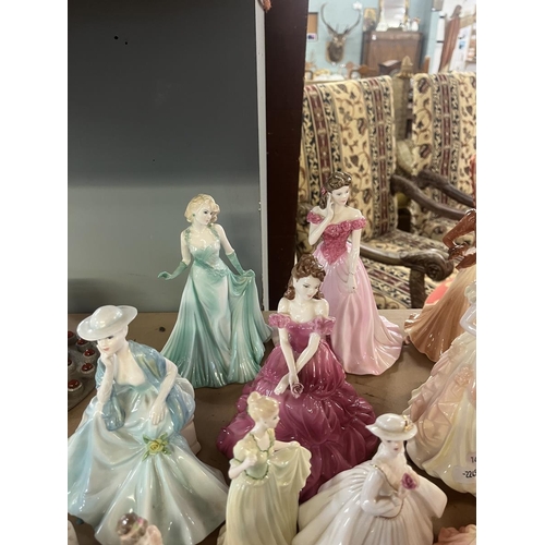 291 - Large collection of Coalport figurines (1 A/F)