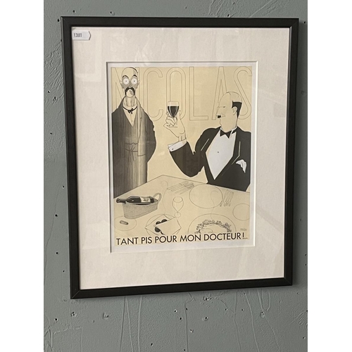 311 - 3 framed French caricature prints