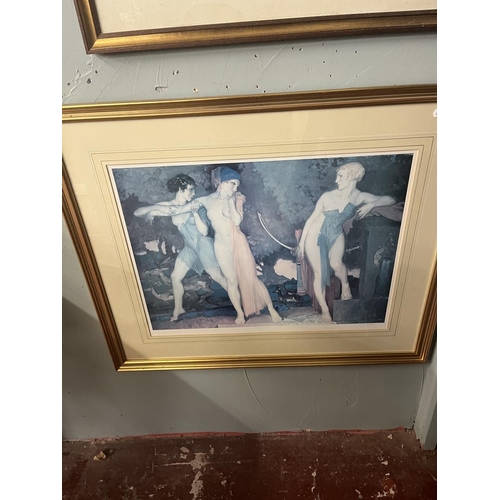 313 - 4 Russel Flint prints