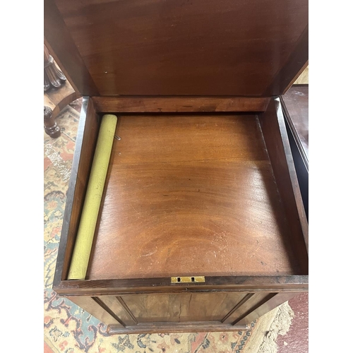 390 - Rosewood sliding top Davenport Circa 1820