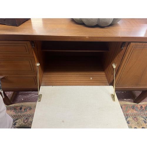 395 - Teak mid-century sideboard by Beautillity - Approx size: W: 162cm D: 46cm H: 73cm