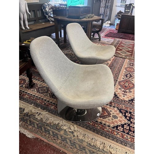 416 - Pair of retro swivel chairs