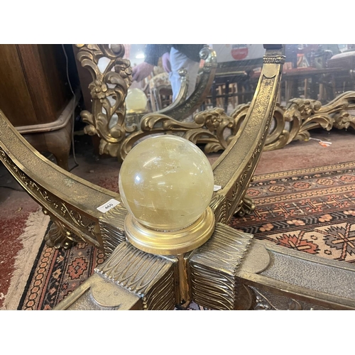 460 - Ornate brass table base