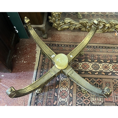 460 - Ornate brass table base