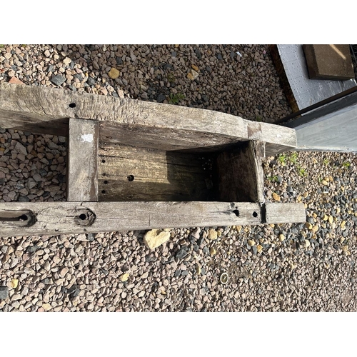 490 - Rustic wooden planter