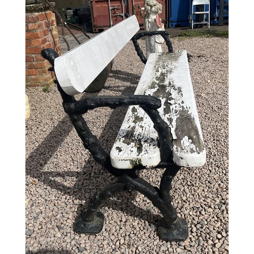 492 - Very heavy antique garden bench