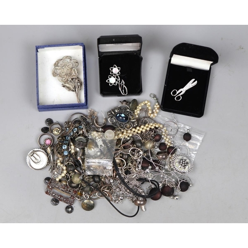 106 - Collection of costume jewellery to include silver