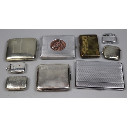 118 - Collection of cigarette cases, vesta cases etc