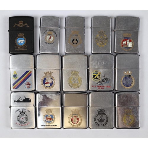 123 - Collection of Zippo lighters