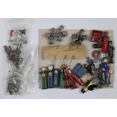 129 - Collection of lead figures etc