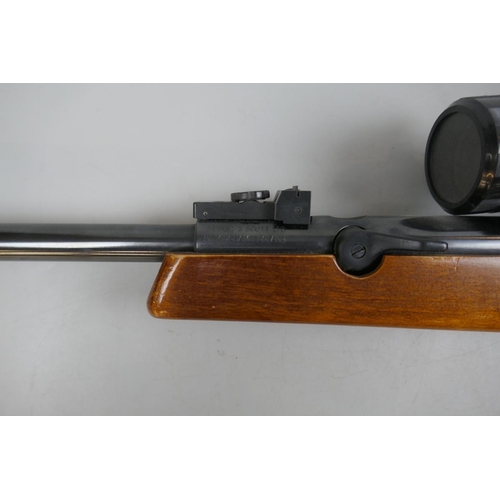 136 - Webley & Scott air rifle with scope