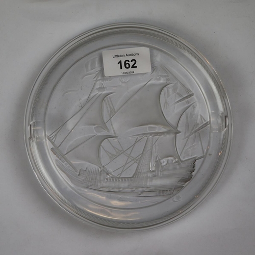 162 - Signed Lalique ashtray