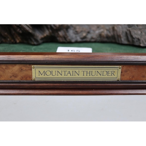165 - Mountain Thunder Bronze by D Van Ruyckevelt - Approx height: 28cm