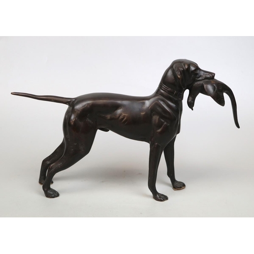 166 - Bronze Labrador sculpture - Approx height: 23cm