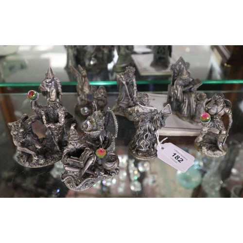 182 - Magic of the Crystal pewter figures