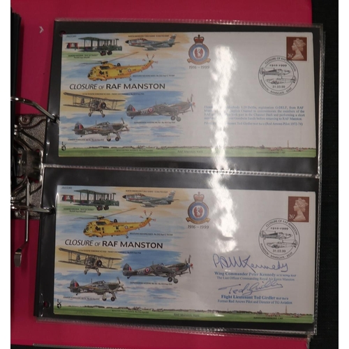 235 - Stamps - aviation RAF covers including some 80th anniversary approx 50% are signed