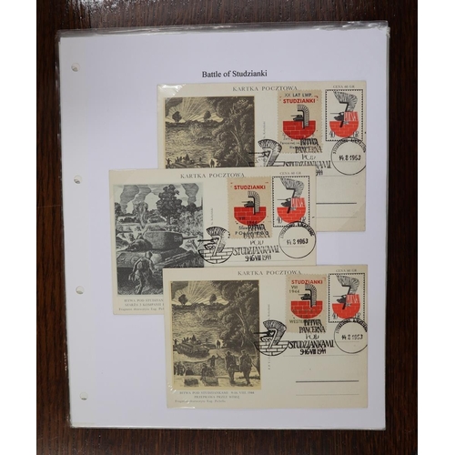 Stamps - Poland battle of studzianki special covers & flight covers