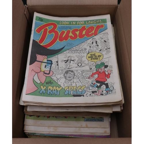 247 - Comics - box of 1980's assorted comics approx 100