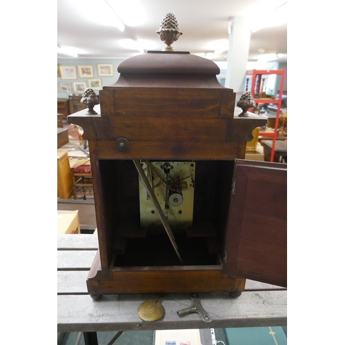 255 - Victorian large mantel clock - Approx height: 52cm