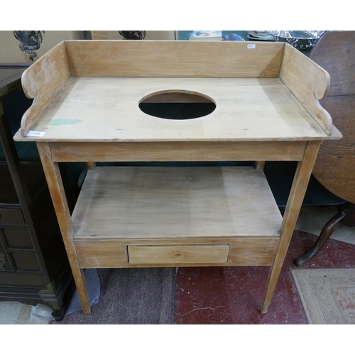 258 - Pine washstand - Approx W: 72cm  D: 43cm  H: 90cm