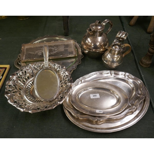 260 - Collection of silver plate