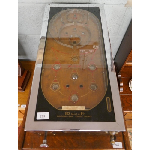 299 - Vintage table top penny arcade pinball machine - The Maze