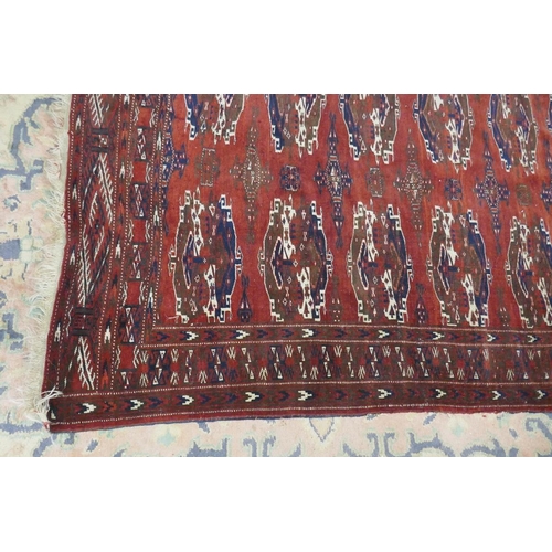 304 - Vintage 1920-1940 Afghan wool handwoven rug - Approx 196cm x 121cm