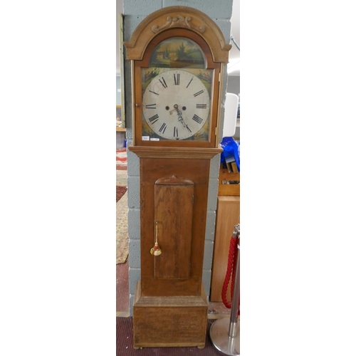 313 - Pine long cased clock