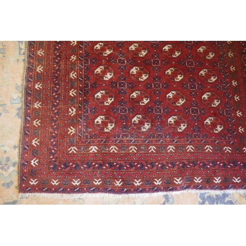 412 - Mid 20thC vintage Afghan tribal wool handwoven rug - Approx 211cm x 150cm
