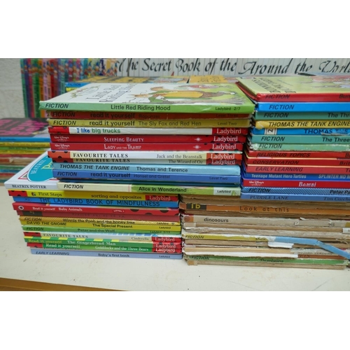 422 - Large collection of books to include Ladybird, Enid Blyton, Biggles, The Secret Book of Gnomes part ... 