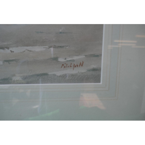 423 - Roland Vivian Pitchforth RA ARWS - Seaside Watercolour Large - Approx image size: 57cm x 40cm