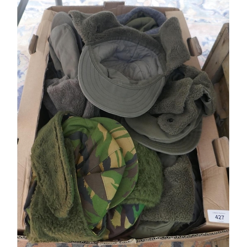 427 - Collection of cold weather military hats - NATO, Czech and Austrian