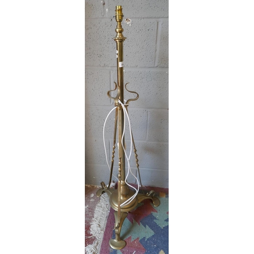 434 - Brass standard lamp