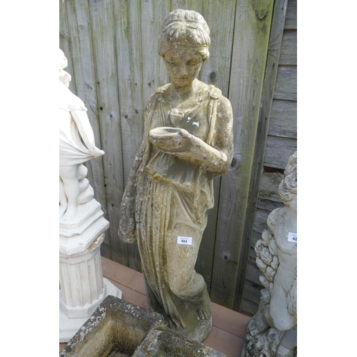 484 - Stone statue of water maiden - Approx height: 98cm