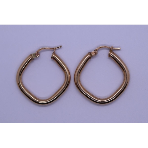 72 - Gold hoop earrings
