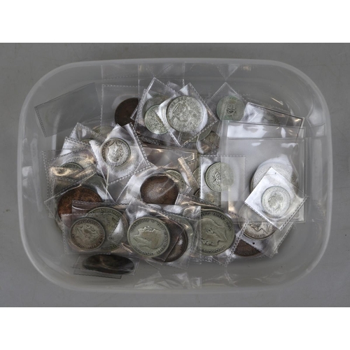 102 - Collection of mostly silver coins - George V 1910-1936