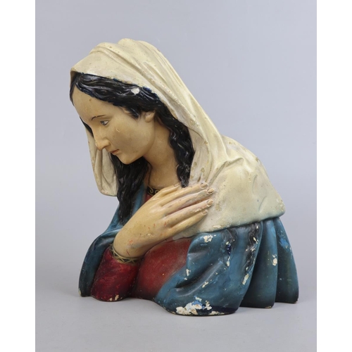 165 - Bust of Mary - Approx height 32cm
