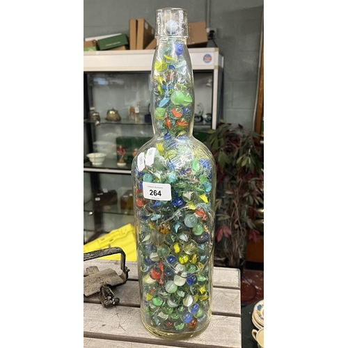 264 - Large bottle of marbles