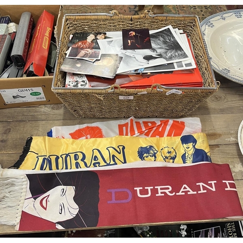 292 - Large collection of Duran Duran memorabilia to include signatures