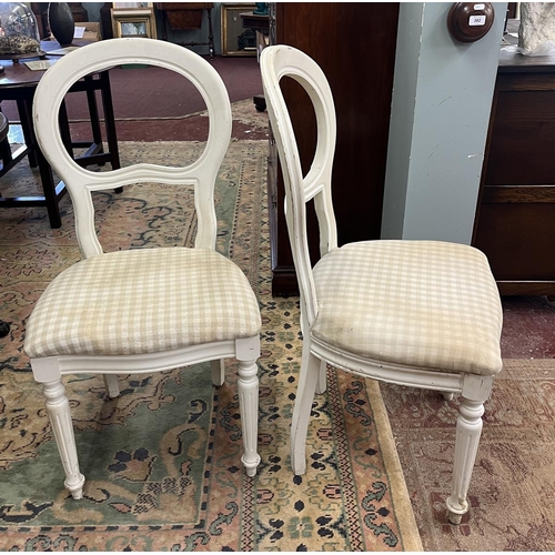 314 - Set of 6 painted kitchen chairs