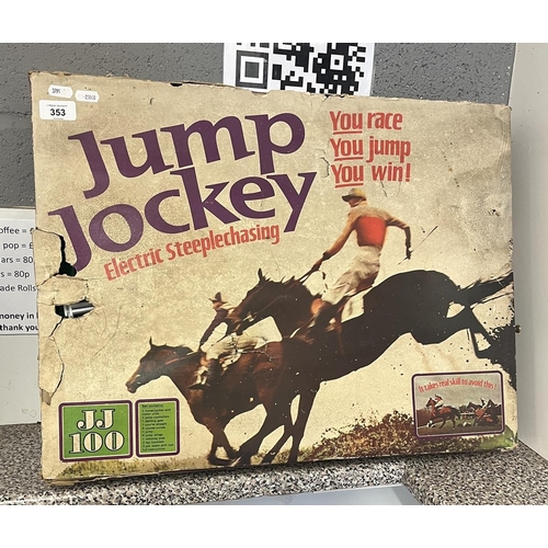 353 - 1970s Triang Jump Jockey electric steeple chase game (complete)