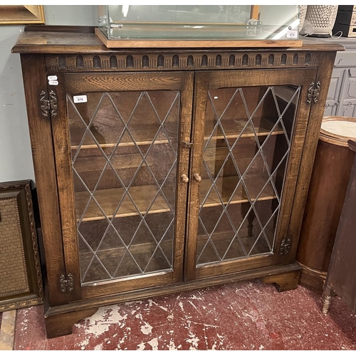 374 - Glazed display cabinet by Old Charm- Approx size: W: 107cm D: 31cm H: 108cm