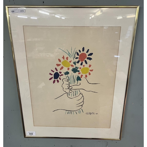 408 - Bouquet of Peace signed Picasso 1958