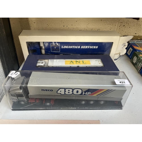 431 - Collection of die-cast model lorries